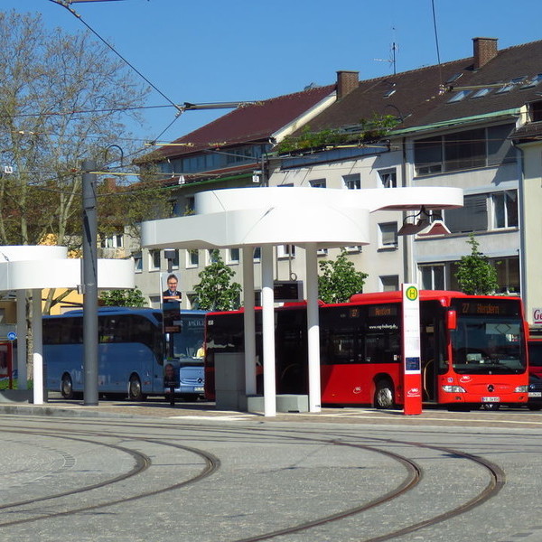 Europaplatz in Freiburg - Christoffelstor